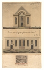 Dreifaltigkeitskirche. 2 Ansichten. Um 1815. 1621. Ansicht 433