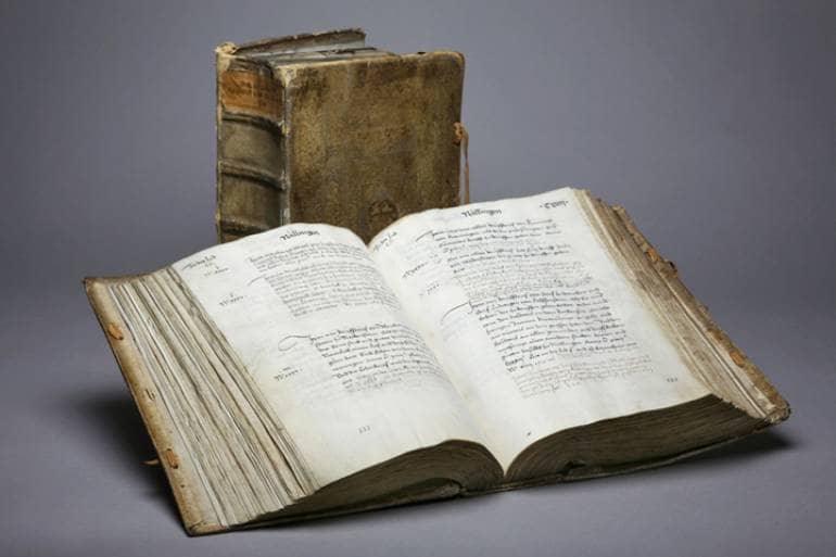 Register der im Steuerhausarchiv verwahrten Urkunden von 1518 
