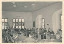 Festsitzung Gemeinderat zum Schwörmontag am 6. August 1951 im neuen Rathaussaal