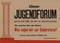 Plakat Ulmer Jugendforum