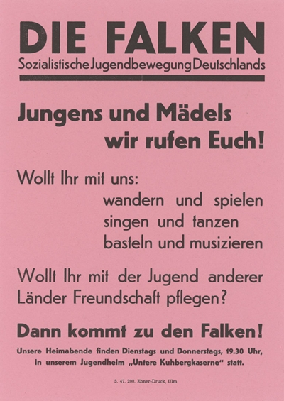 Plakat "Die Falken"