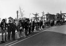 Menschenkette Friedensdemonstration 1983