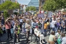 Fridays for future-Demonstration vor der Kommunal- und Europawahl am Ulmer Rathaus, 24.5.2019