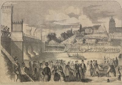 Das Fischerstechen auf der Donau zu Ehren der Versammlung der deutschen Geschichts- und Alterthumsforscher zu Ulm am 20. September 1855
