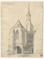 Barfüßerkirche von Osten. 1859. Ansicht 583
