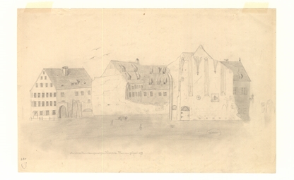 Barfüßerkirche. Ruine. 1877. Ansicht 585