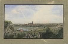 Ulm von Norden. Um 1860. Ansicht 221.