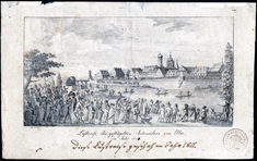 Flugversuch des Schneiders von Ulm am 31. Mai 1811. Chronik Zeitbild 1811.5.31 Nr. 1
