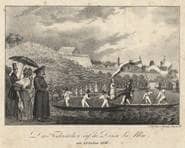 Fischerstechen auf der Donau am 25. Juli 1836. Chronik Zeitbild 1836.7.25 Nr. 3