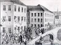 Der Brotkrawall bei der Langmühle in Ulm am 1. Mai 1847. Chronik Zeitbild 1847.5.1 Nr. 1