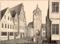 Nördliche Frauenstraße und Frauentor. Um 1835. Ansicht 258