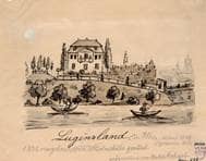 "Luginsland" von Süden, später Wilhelmshöhe. Um 1840. Ansicht 333