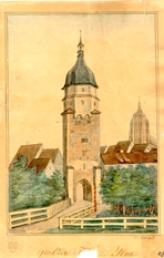 Glöcklertor von außen. Um 1830. Ansicht 332