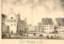 Marktplatz. Nordseite. Um 1820. Ansicht 373