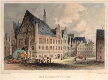Marktplatz (Nordseite). Um 1840. Ansicht 628
