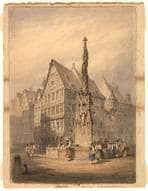 Fischkasten mit Marktplatz (Nordostseite) 1837. Ansicht 629/3