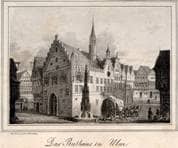 Marktplatz (Nordseite). Um 1850. Ansicht 631/1