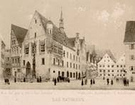 Marktplatz (Nordseite). Um 1860. Ansicht 633