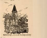 Der Metzgerturm von Süden. (Postkarte um 1900). Ansicht 295