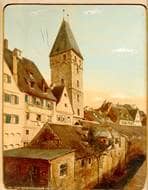 Metzgerturm von Südwesten. Um 1900. Ansicht 325/2