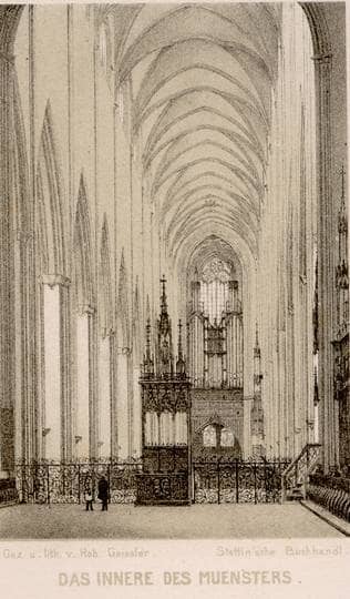 Münster. Inneres. Langhaus. Um 1860. Ansicht 521