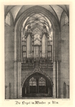 Münsterorgel. Um 1856. Ansicht 532/1