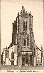 Münster. Westfassade um 1735. Ansicht 445