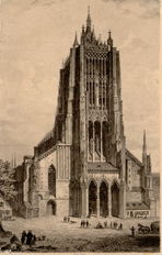 Münster Westfassade. Um 1830. Ansicht 462