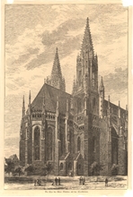Münster. Chor und Querhaus von Nordosten. Um 1873. Ansicht 495