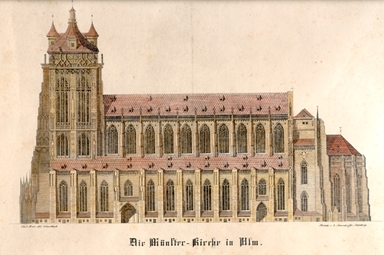 Münster Südseite. Um 1860. Ansicht 572