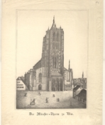 Münster. Westfassade. um 1850. Ansicht 482