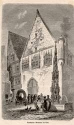 Rathaus, Südostflügel. Um 1862. Ansicht 417