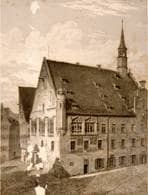 Rathaus. Südostflügel. Um 1870. Ansicht 631