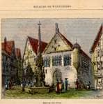 Rathaus Südostseite. Um 1880. Ansicht 664