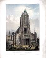 Münster (Westfassade), Rathaus und Fischkasten. Um 1848. Ansicht 493