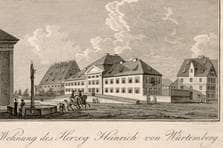 Landvogtei bzw. Palais des Herzogs Heinrich von Württemberg 1815. Ansicht 624/1
