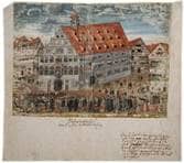 Schwörhaus. Zustand um 1650. Ansicht 639