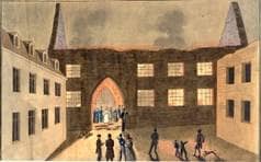 Gräth/Waaghaus. Nach dem Brand. 1853. Ansicht 645-3