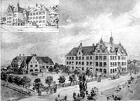 Entwurf der Friedrichsauschule. Um 1902. Ansicht 648