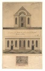 Dreifaltigkeitskirche. 2 Ansichten. Um 1815. 1621. Ansicht 433