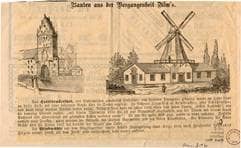 Herdbruckertor. Windmühle vor dem Glöcklertor. Um 1835. Ansicht 316