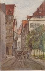 Lange Straße nach Osten (Areal der späteren Neuen Straße). Um 1882. Ansicht 933