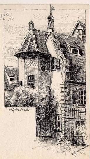 Griesbadgasse 22 "Griesbädle", um 1920. Ansicht 977/4