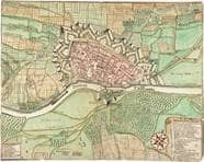 Stadtplan von 1730. F 1 Festungsplan Nr. 56