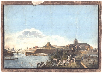 Ulm von Südwesten. Um 1800. Ansicht 88