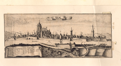 Ulm von Südosten. [Mitte 17. Jahrhundert]. Ansicht 37.