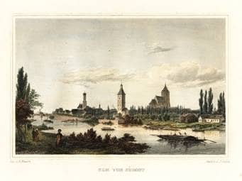 Ulm von Osten. Um 1840. Ansicht 140