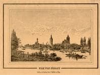 Ulm von Südosten. um 1840. Ansicht 161.