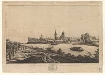 Ulm von Osten. Um 1795. Ansicht 215.