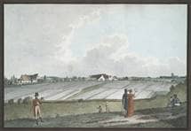 Die unteren Bleichen im Osten vor der Stadt. um 1810. Ansicht 218